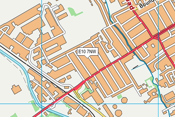 E10 7NW map - OS VectorMap District (Ordnance Survey)