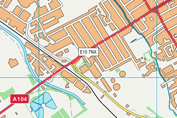 E10 7NX map - OS VectorMap District (Ordnance Survey)