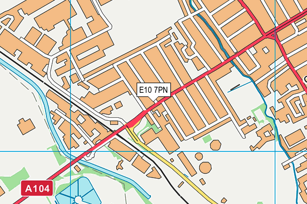 E10 7PN map - OS VectorMap District (Ordnance Survey)
