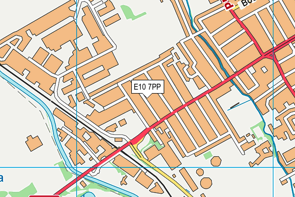 E10 7PP map - OS VectorMap District (Ordnance Survey)