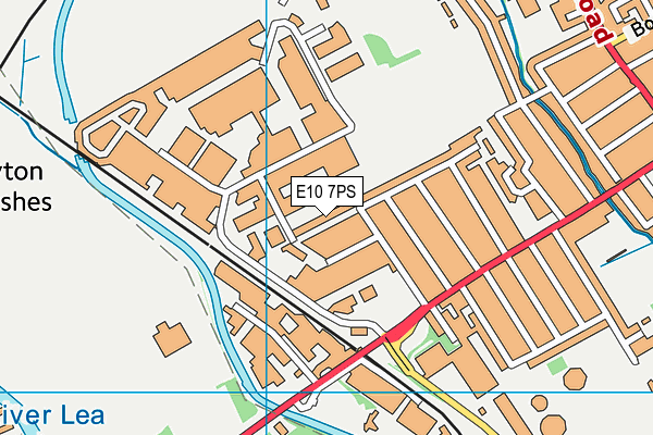 E10 7PS map - OS VectorMap District (Ordnance Survey)