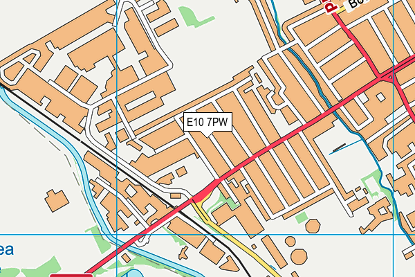 E10 7PW map - OS VectorMap District (Ordnance Survey)