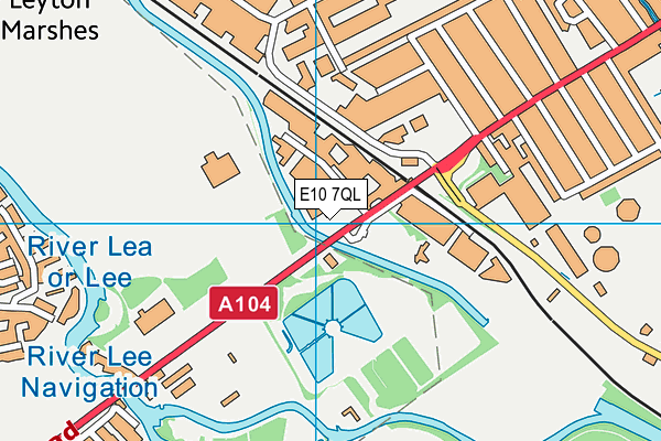 Lee Valley Ice Centre map (E10 7QL) - OS VectorMap District (Ordnance Survey)