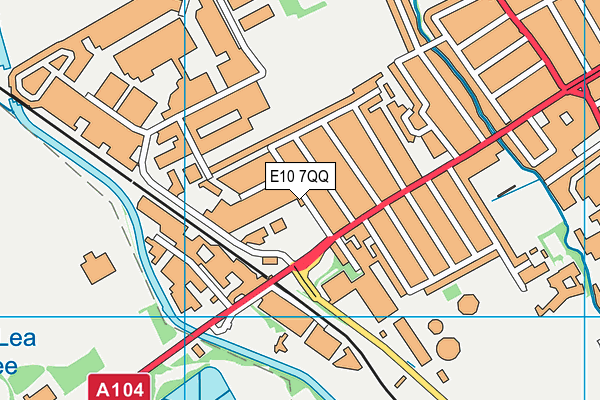 E10 7QQ map - OS VectorMap District (Ordnance Survey)