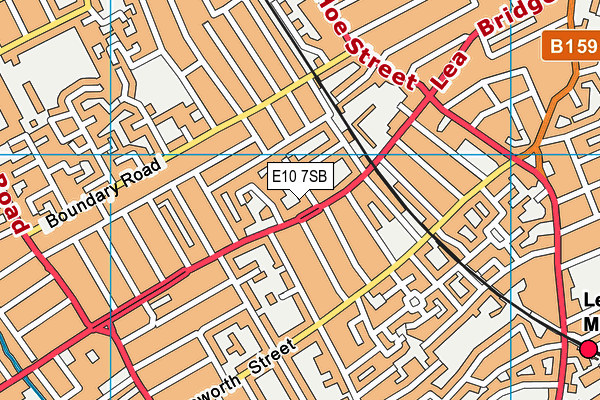 E10 7SB map - OS VectorMap District (Ordnance Survey)