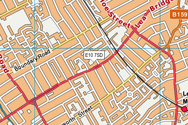 E10 7SD map - OS VectorMap District (Ordnance Survey)