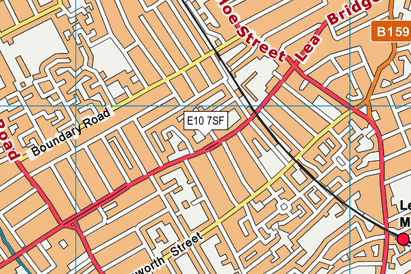 E10 7SF map - OS VectorMap District (Ordnance Survey)