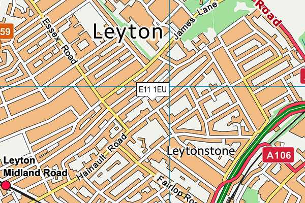 Gwyn Jones Primary School map (E11 1EU) - OS VectorMap District (Ordnance Survey)