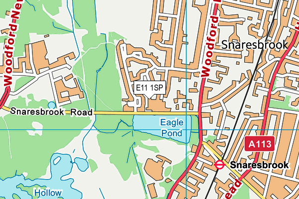 E11 1SP map - OS VectorMap District (Ordnance Survey)