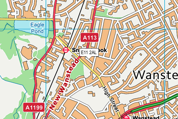 E11 2AL map - OS VectorMap District (Ordnance Survey)