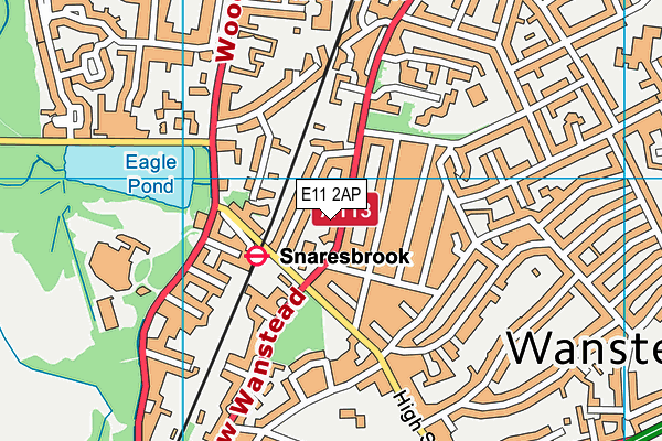 E11 2AP map - OS VectorMap District (Ordnance Survey)