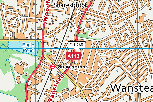 E11 2AR map - OS VectorMap District (Ordnance Survey)