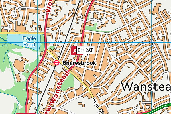 E11 2AT map - OS VectorMap District (Ordnance Survey)