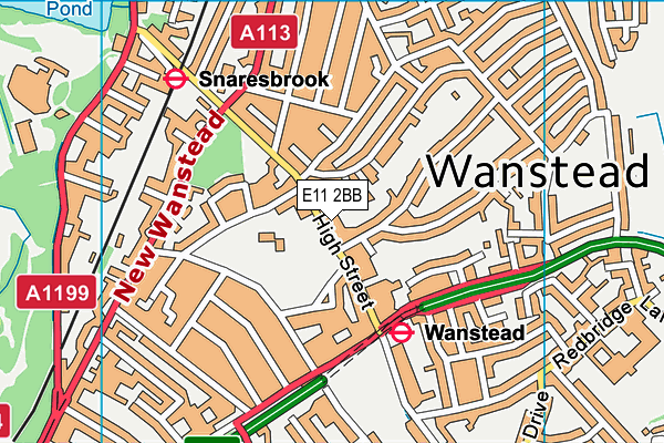 E11 2BB map - OS VectorMap District (Ordnance Survey)