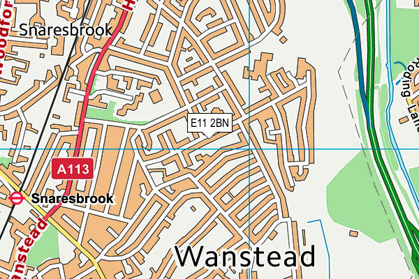 E11 2BN map - OS VectorMap District (Ordnance Survey)