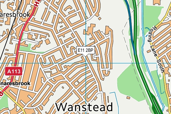 E11 2BP map - OS VectorMap District (Ordnance Survey)