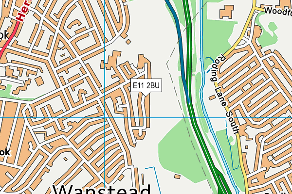 E11 2BU map - OS VectorMap District (Ordnance Survey)