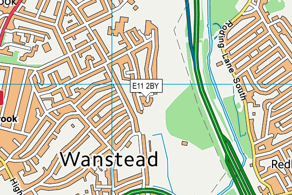 E11 2BY map - OS VectorMap District (Ordnance Survey)