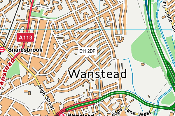 E11 2DP map - OS VectorMap District (Ordnance Survey)