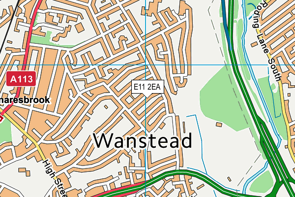 E11 2EA map - OS VectorMap District (Ordnance Survey)