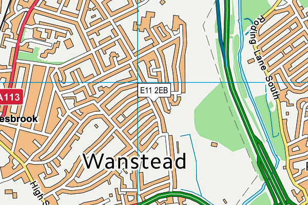 E11 2EB map - OS VectorMap District (Ordnance Survey)