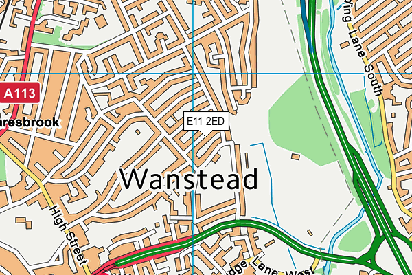 E11 2ED map - OS VectorMap District (Ordnance Survey)
