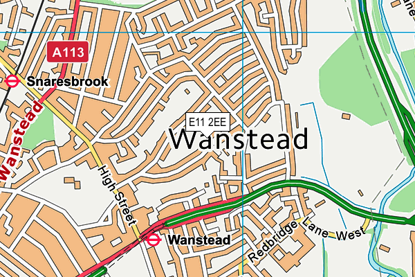 E11 2EE map - OS VectorMap District (Ordnance Survey)