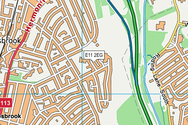 E11 2EG map - OS VectorMap District (Ordnance Survey)