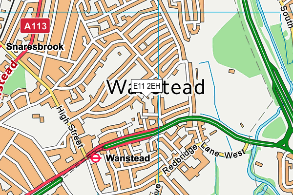 E11 2EH map - OS VectorMap District (Ordnance Survey)