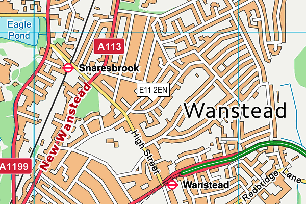 E11 2EN map - OS VectorMap District (Ordnance Survey)