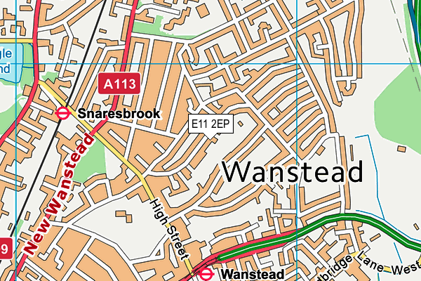 E11 2EP map - OS VectorMap District (Ordnance Survey)