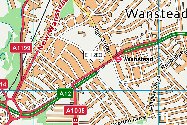 E11 2EQ map - OS VectorMap District (Ordnance Survey)