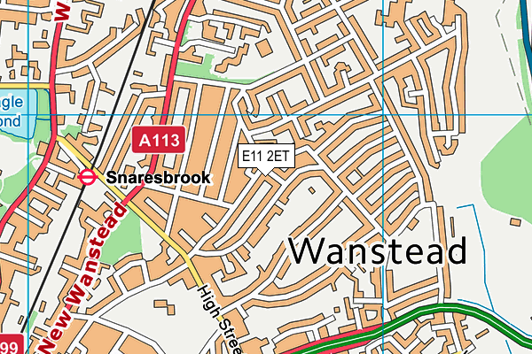 E11 2ET map - OS VectorMap District (Ordnance Survey)