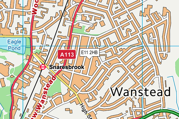 E11 2HB map - OS VectorMap District (Ordnance Survey)