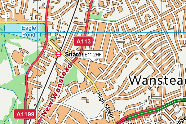 E11 2HF map - OS VectorMap District (Ordnance Survey)