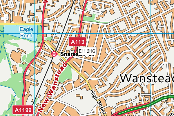 E11 2HG map - OS VectorMap District (Ordnance Survey)