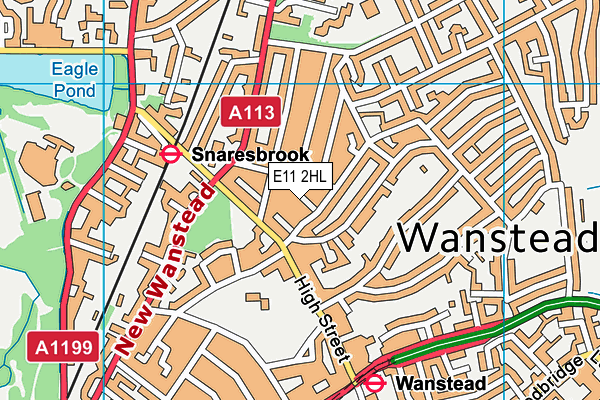 E11 2HL map - OS VectorMap District (Ordnance Survey)