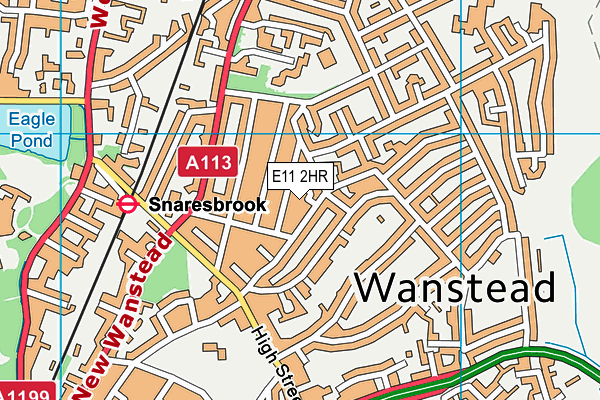 E11 2HR map - OS VectorMap District (Ordnance Survey)