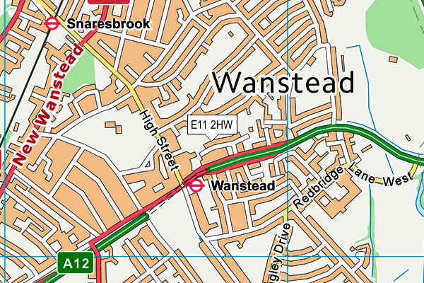 E11 2HW map - OS VectorMap District (Ordnance Survey)