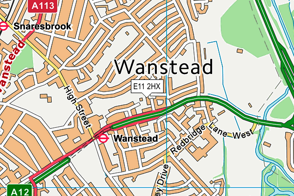 E11 2HX map - OS VectorMap District (Ordnance Survey)