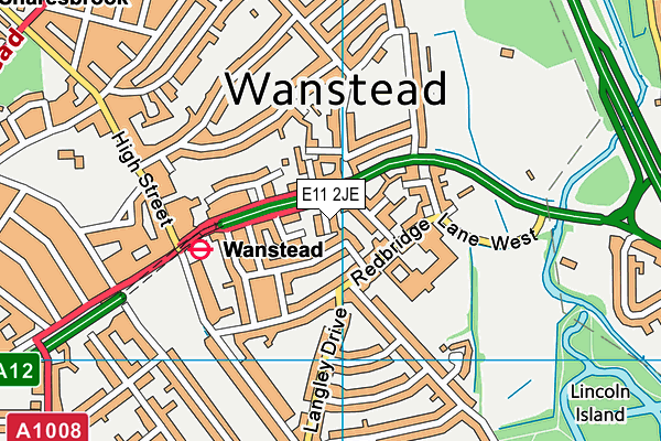 E11 2JE map - OS VectorMap District (Ordnance Survey)