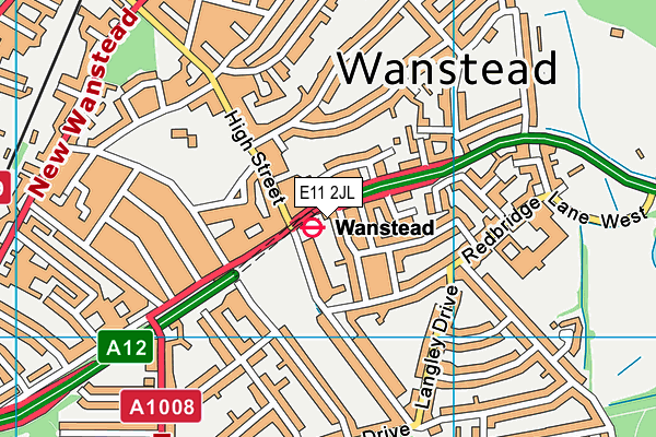 E11 2JL map - OS VectorMap District (Ordnance Survey)