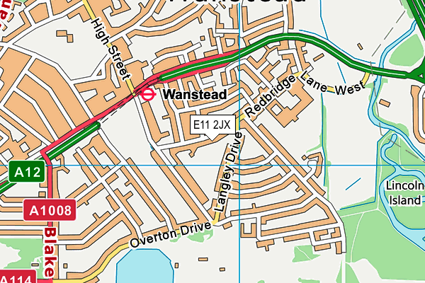 E11 2JX map - OS VectorMap District (Ordnance Survey)