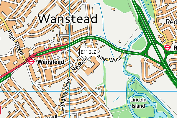 E11 2JZ map - OS VectorMap District (Ordnance Survey)