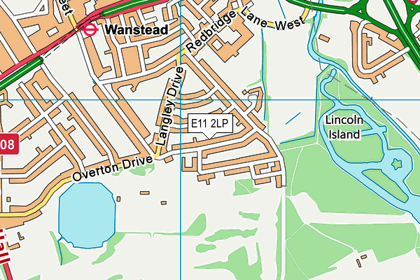 E11 2LP map - OS VectorMap District (Ordnance Survey)