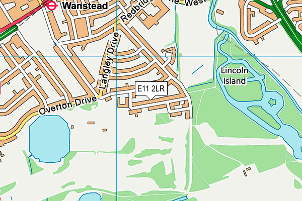 E11 2LR map - OS VectorMap District (Ordnance Survey)