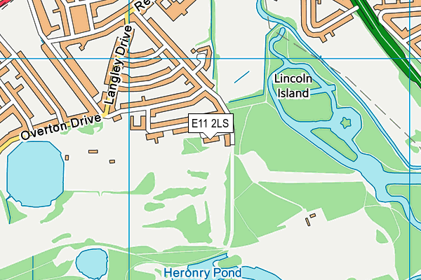 E11 2LS map - OS VectorMap District (Ordnance Survey)