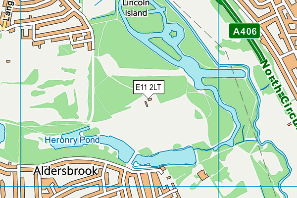 E11 2LT map - OS VectorMap District (Ordnance Survey)