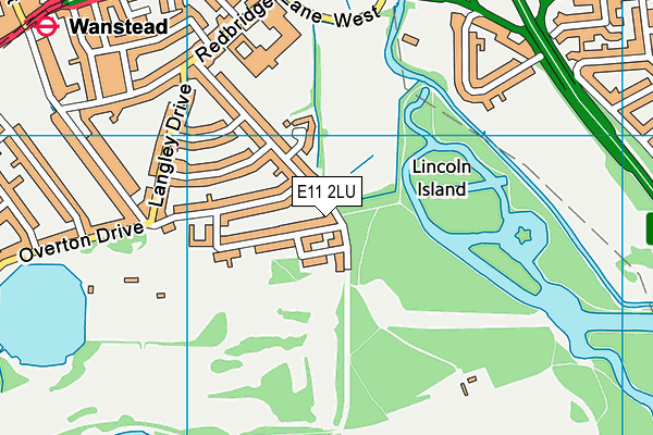 E11 2LU map - OS VectorMap District (Ordnance Survey)