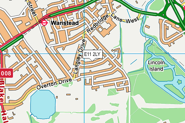 E11 2LY map - OS VectorMap District (Ordnance Survey)